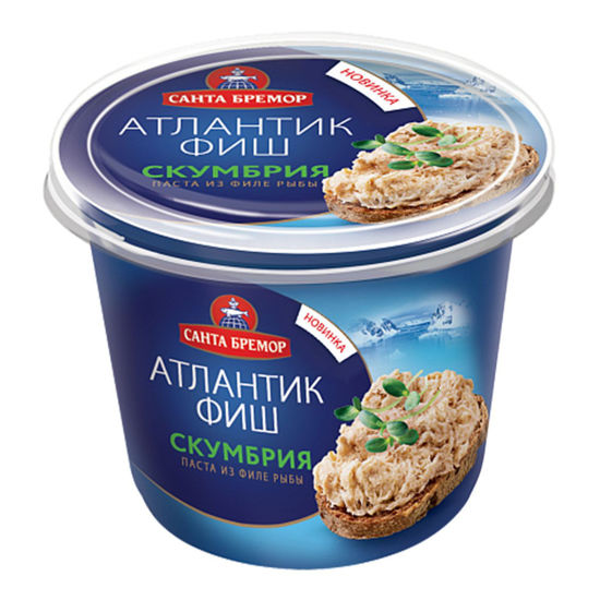Изображение 9676 СБ Паста из филе тресковых рыб "Атлантик ФИШ" "Белая рыба" 140г 1/6