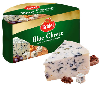 Изображение БЗМЖ 0004 Сыр с голубой плесенью «Blue Cheese» Bridel 51% (1,2 кг)