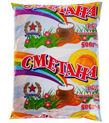 Изображение БЗМЖ 0106 Сметана 20% м/у Сакский молокозавод, 500гр