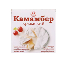 Изображение БЗМЖ 0150 Сыр 100 г Краснолесская сыроварня Камамбер Крымский мдж 50% мягкий с белой плесенью к/уп
