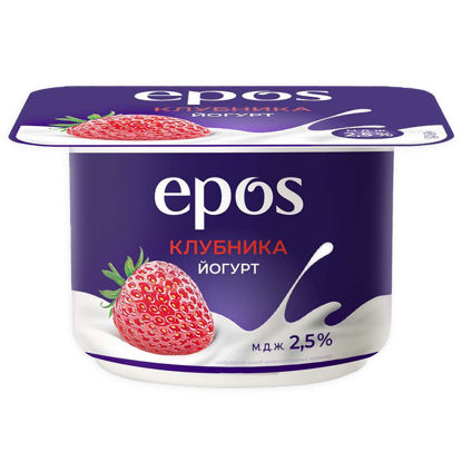 Изображение БЗМЖ 1034 Йогурт густой "EPOS" с вишней. С массовой долей жира 2,5 %, 120г (шт.)