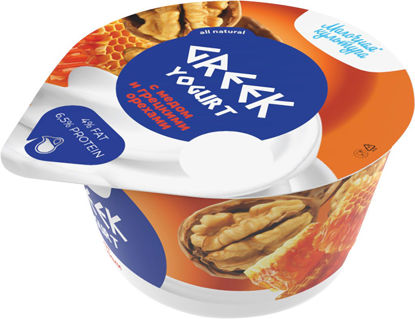 Изображение БЗМЖ 3526 Греческий йогурт 130 г МК Greek Yogurt с медом и грецкими орехами п/ст