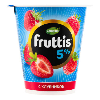 Изображение БЗМЖ 6600 Fruttis Сливочное лакомство 5% Клубника 290г