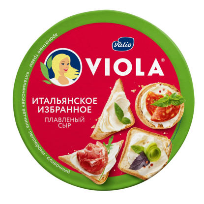 Изображение Сыр плавленный  Виола ассорти "Итальянское  избранное" 130 г мдж в с.в.45%(шоубокс)