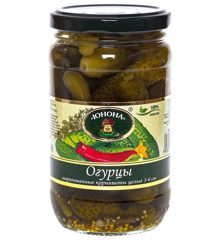 Изображение 0082 Юнона Огурцы мар. 3-6см.с/б 370г./12