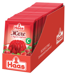 Изображение 0333 Желе десертное Клубника Haas 50г/35