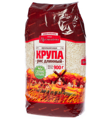 Изображение 1025 Крупа Рис длинный УРОЖАЙНА 0,9кг