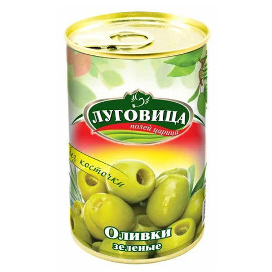 Изображение 0297 Оливки 300 мл Луговица зеленые б/к ж/б