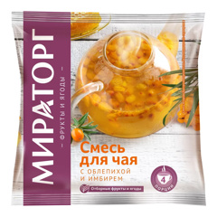 Изображение 0488 Смесь 300 г Мираторг для чая с облепихой и имбирем с/м п/эт