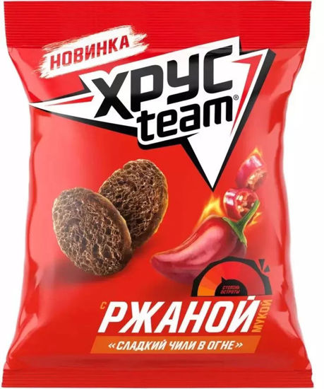 Изображение 1076 Сухарики 60 г Хрустим Ржаные Сладкий Чили м/уп