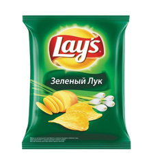 Изображение 1199 Чипсы 140 г Лейз Молодой зеленый лук м/уп