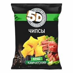 Изображение 1200 Чипсы 45 г 5D Камчатский краб м/уп