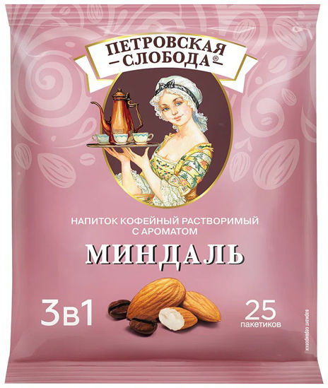 Изображение 1254 Коф.напиток раств.3в1 ТМ "Петровская Слобода" с ароматом миндаля