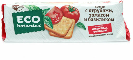 Изображение 1754 Крекер Eco-Botanica с отрубями томатом и базиликом, 175 г
