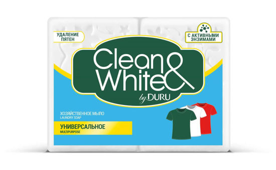 Изображение 1875 Мыло хозяйств. 2 х 120 г CLEAN&WHITE Унив.