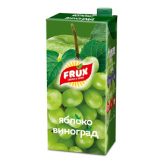 Изображение 2152 Напиток 1 л FRUX яблоко-виноград сокосодержащий т/пак