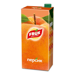 Изображение 2220 Напиток 200 мл FRUX персик сокосодержащий т/пак