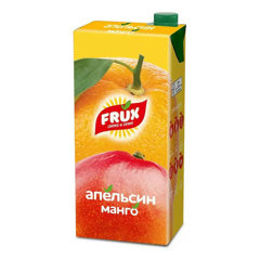 Изображение 2367 Напиток 1 л FRUX апельсин-манго сокосодержащий т/пак