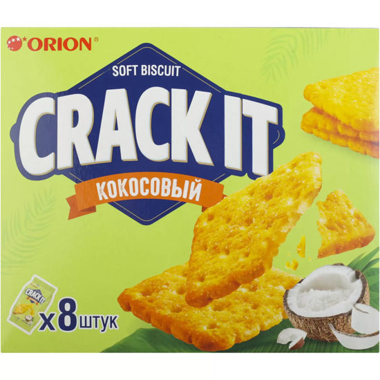 Изображение 2870 Печенье 144 г ORION CRACK-IT COCONUT кокосовый к/уп
