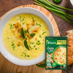 Изображение 3455 KNORR КОНЦЕНТРАТ ПИЩЕВОЙ ЧАШКА СУПА КУРИНЫЙ СУП С СУХАРИКАМИ СУХАЯ СМЕСЬ 16Г (шт.)
