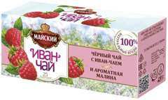 Изображение 4687 Чай Майский Иван-чай 25п с черн. чаем и малиной/12
