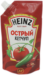 Изображение 4738 Кетчуп Хайнц Острый, дой-пак 320 г, 12мес,1*16