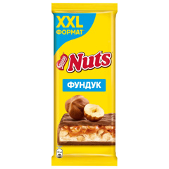 Изображение 5711 Шоколад 180 г Nestle Натс молочный с фундуком м/уп