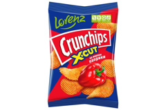 Изображение 6972 Чипсы 70 г Лоренц риф.карт Crunchips X-Cut СМЕТАНА/СПЕЦИИ п/эт