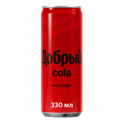 Изображение 7934 Напиток 330 мл Добрый безалк-й с/г Кола ж/б
