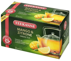 Изображение 8166 Чай 20 шт TEEKANNE MANGO-ZITRONE к/уп