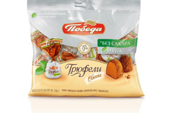 Изображение 8391 Конфеты 150 г Победа Вкуса Трюфели без сахара посыпанные какао м/уп