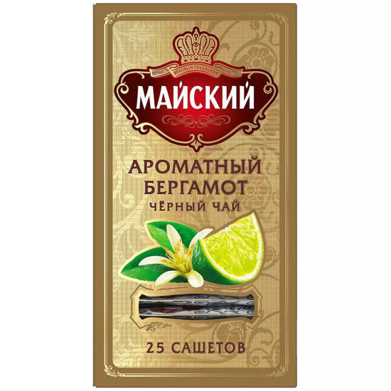 Изображение 9228 Чай Майский черн.Элитный 25п Смородина с мятой к/уп