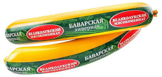 Изображение Ливерная Баварская колбаса 330г Штука ВМК