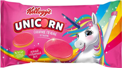 Изображение 3936 Печенье сахарное в глазури Клубника, 105г Unicorn