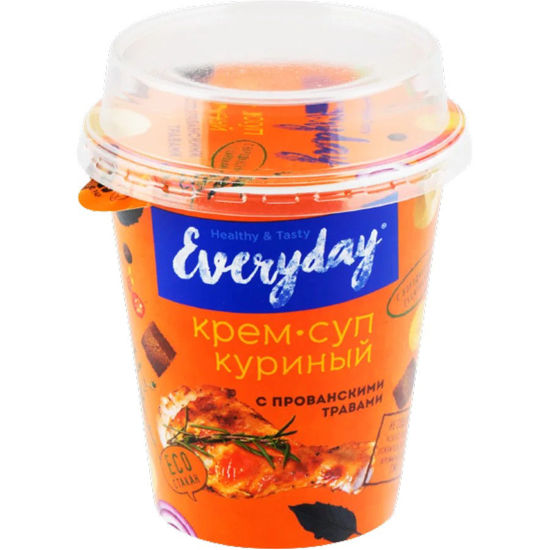 Изображение Крем-суп EVERYDAY курин. с прованск. травами и бородинск. сухариками [т/с 32г*12]