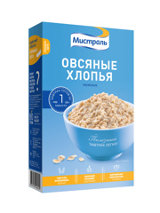 Изображение Хлопья Мистраль Овсяные Экстра 400г
